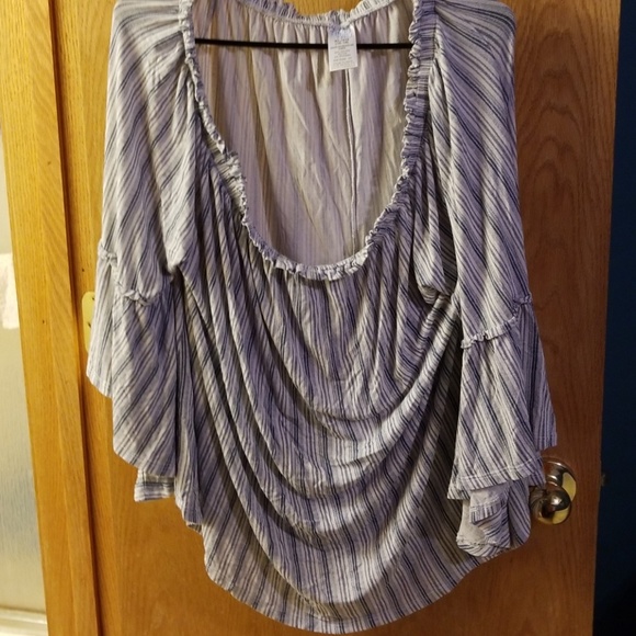 Time and Tru Tops - XL 16-18 Time and Tru Nautical striped top